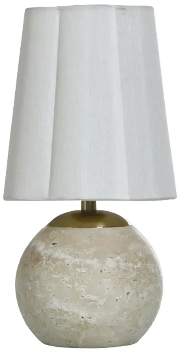 Tamara Day Stone and Brass Table Lamp