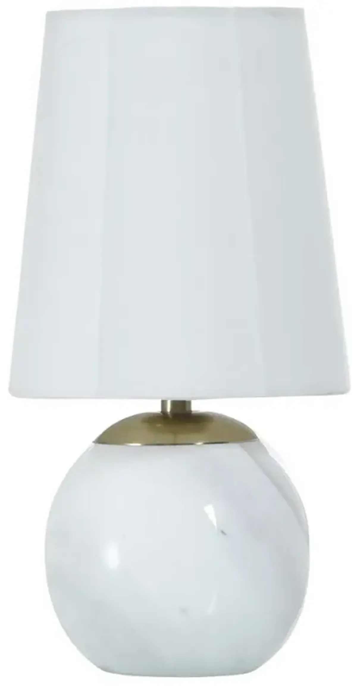 Tamara Day Marble and Steel White Accent Lamp