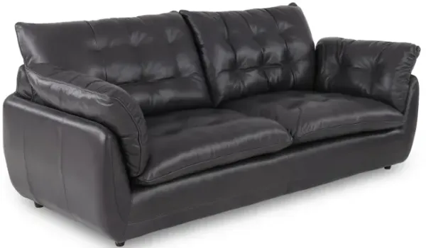 Sterling Gray Leather Sofa