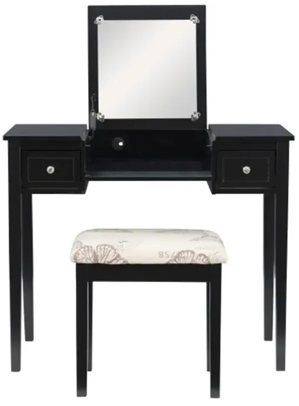 Virginia Black Vanity Set