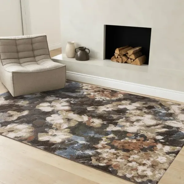 Aurora 5 x 8 Multicolor Elegant Floral Area Rug