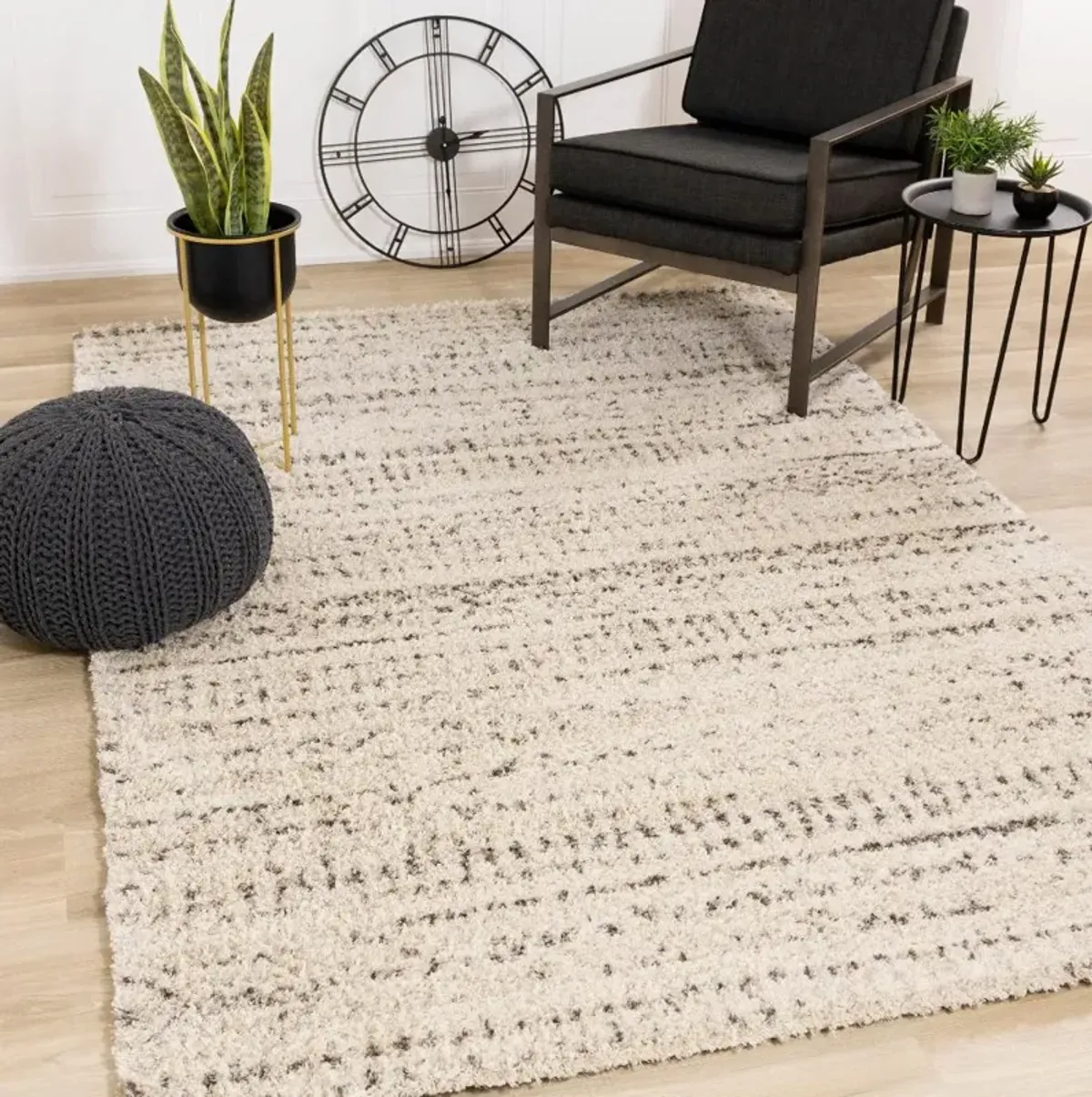 Lane 5 x 8 Ancient Cream Brown Area Rug