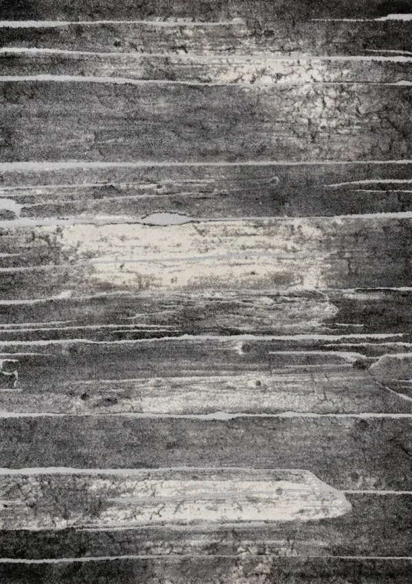 Montana 8 x 11 Gray and Cream Area Rug