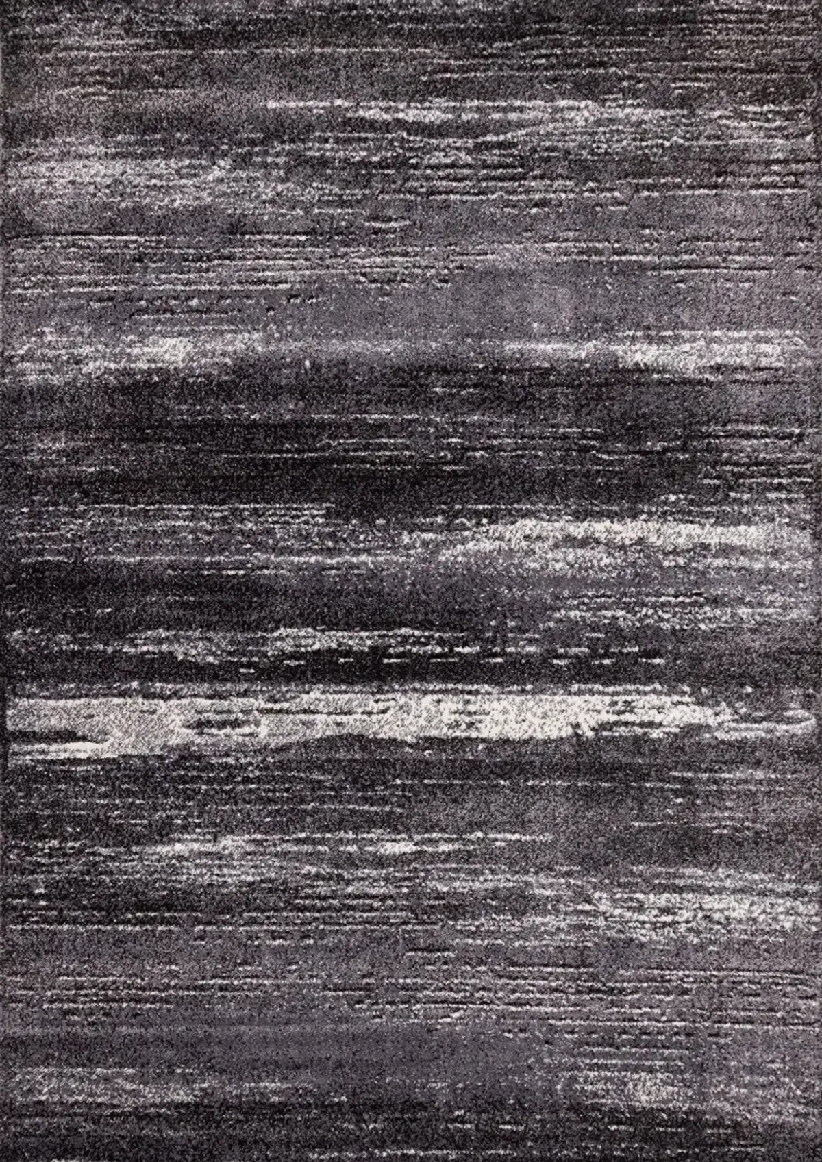 Maya 8 x 11 Gray Cream Variegated Frieze Area Rug