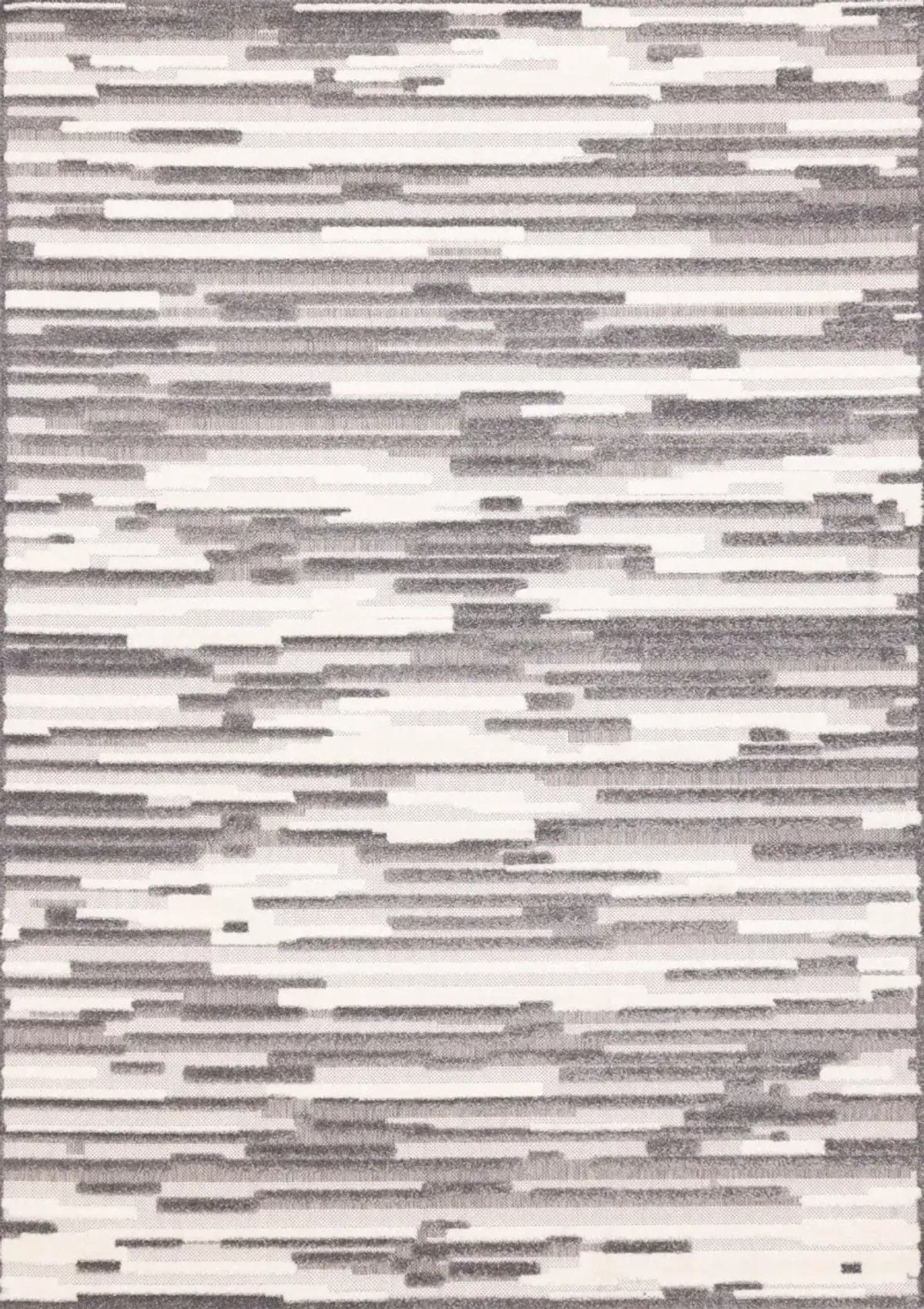 Perry 5 x 8 Gray Broken Lines Area Rug