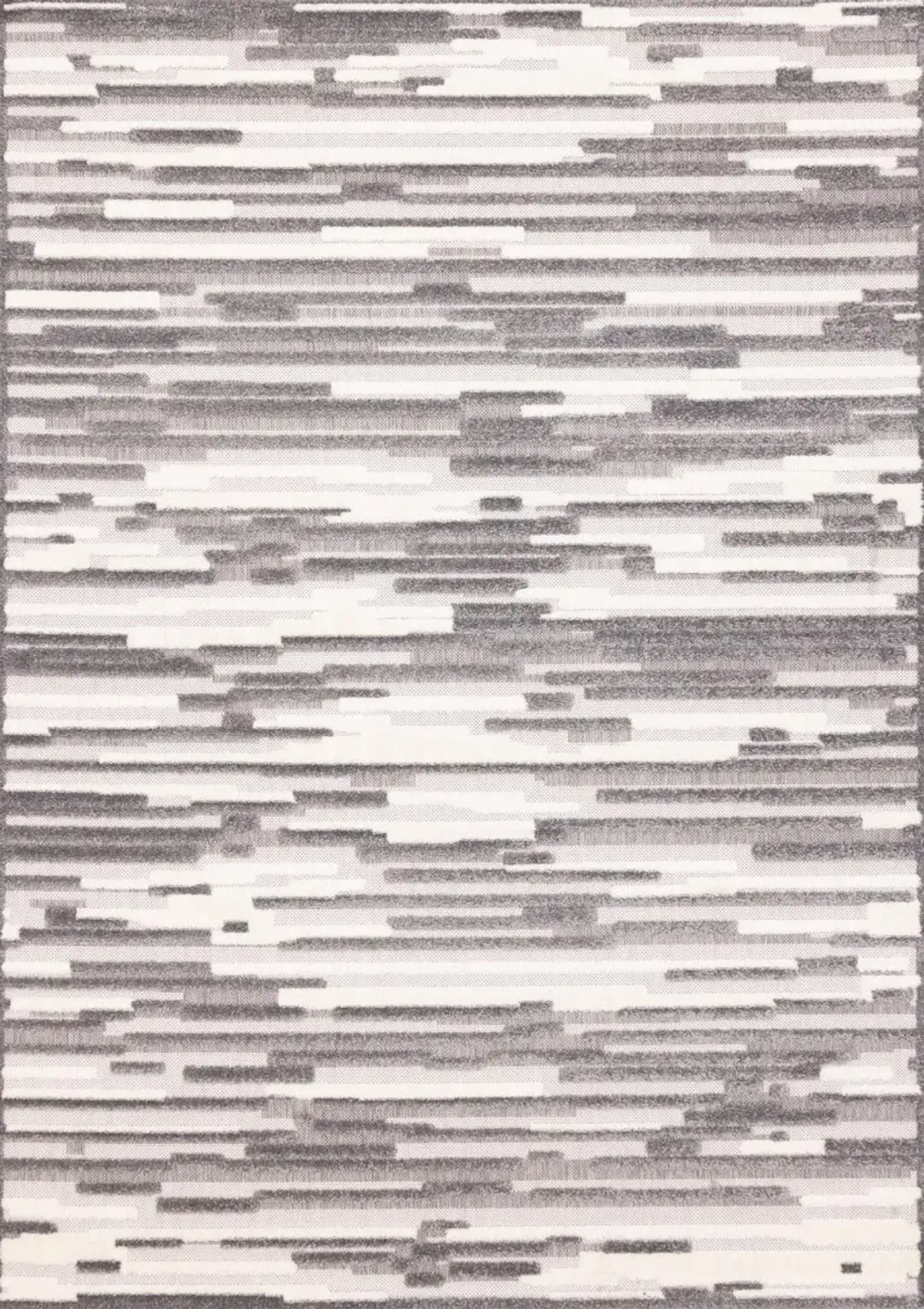Perry 8 x 11 Gray Broken Lines Area Rug