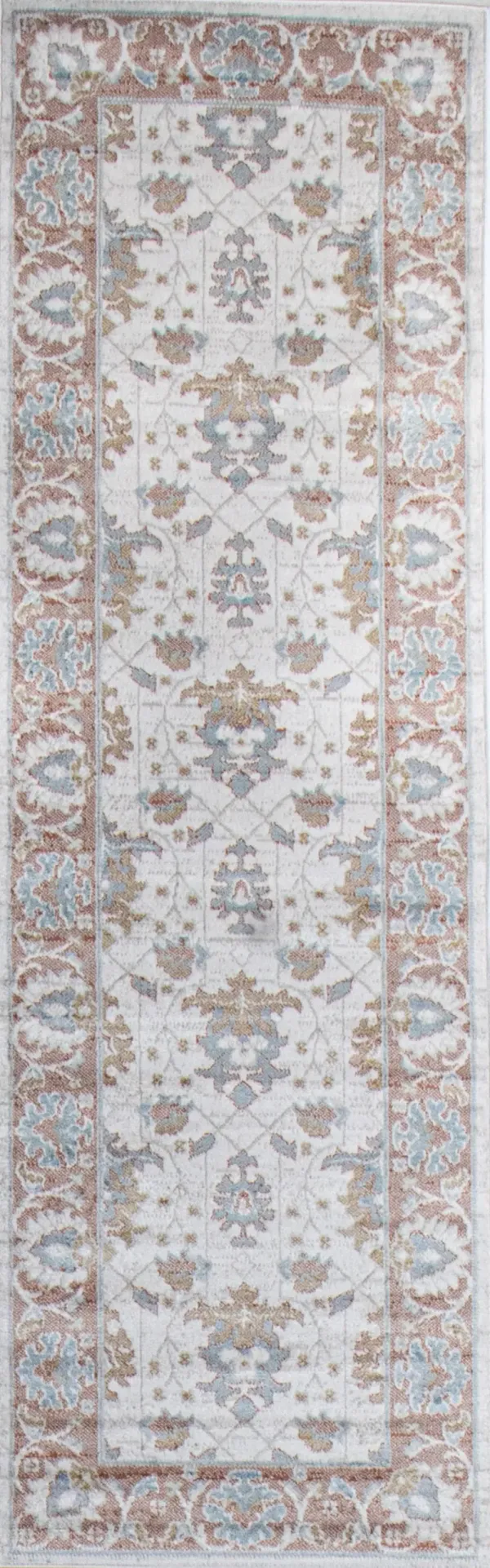 Brinn Ivory Transitional 8 Foot Runner Rug
