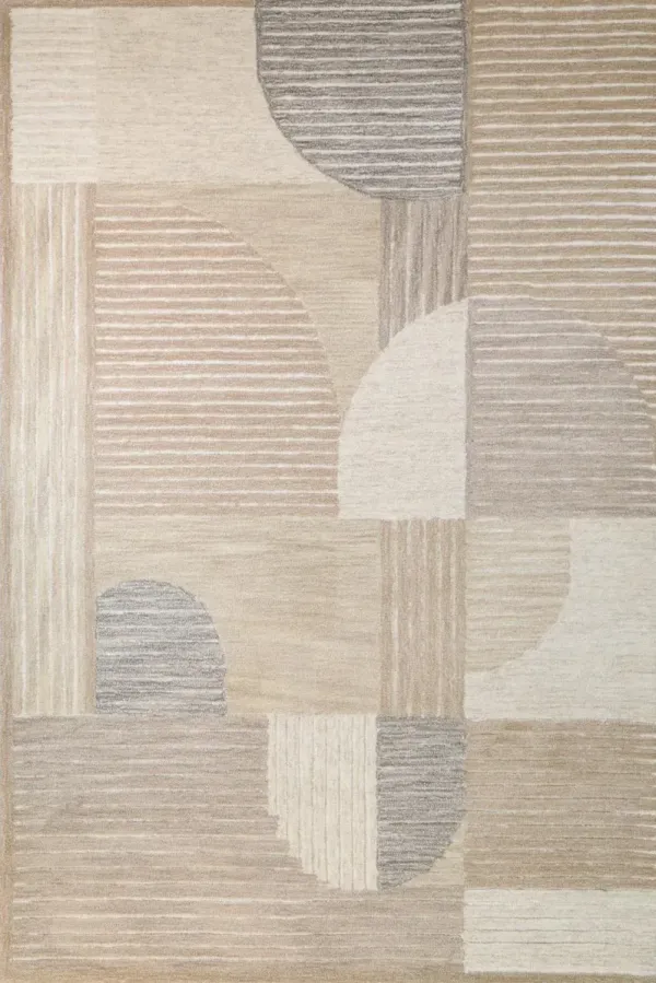Nigella Beige 8 x 10 Wool Area Rug