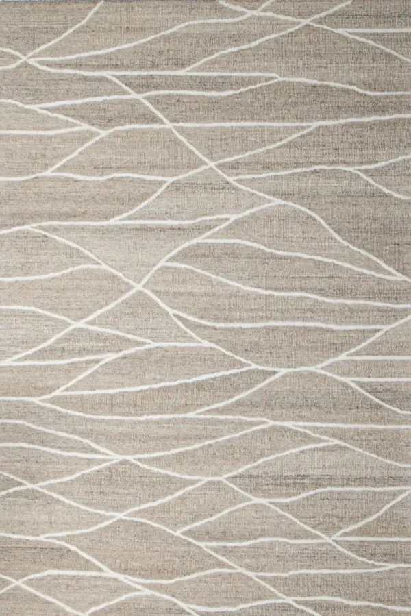 Alejandra Beige 5 x 8 Wool Area Rug
