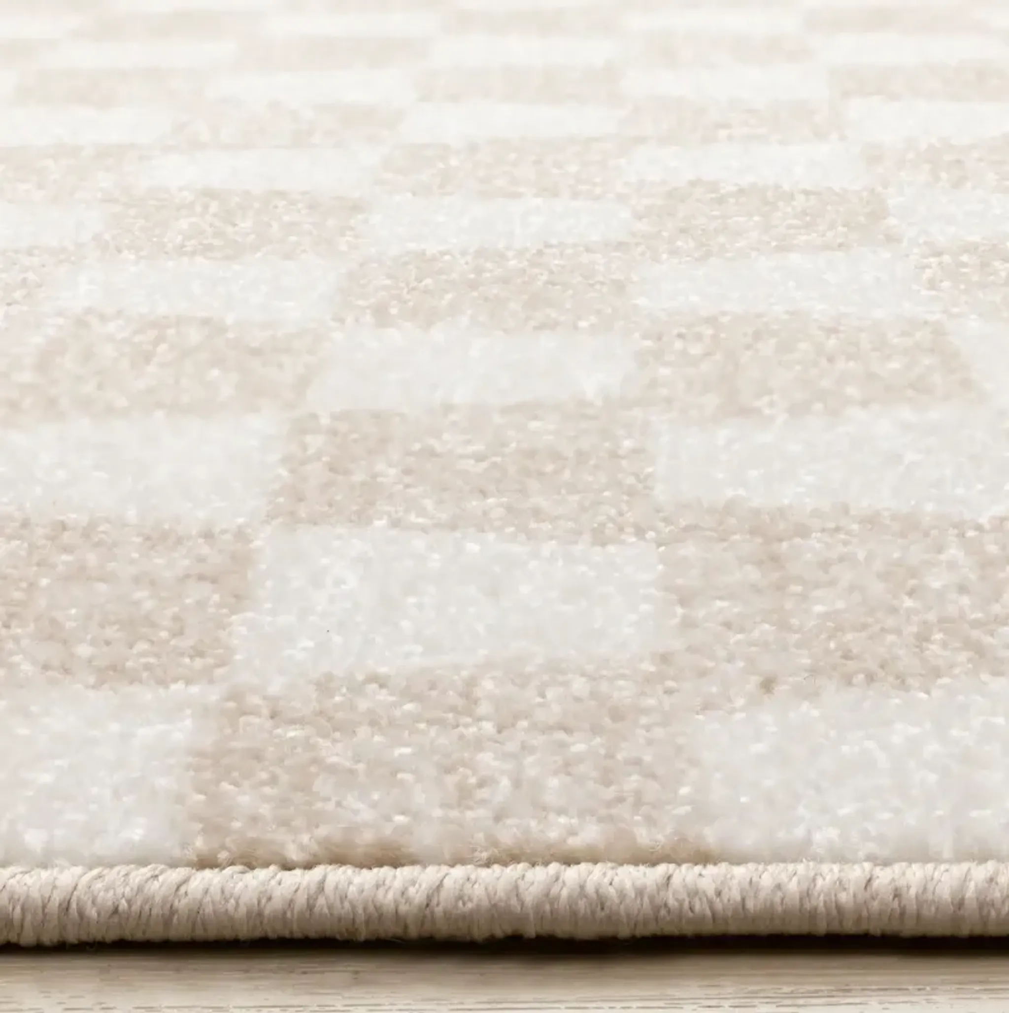 Century 8 X 11 Beige And Cream Wavy Checker Area Rug Rc Willey ...