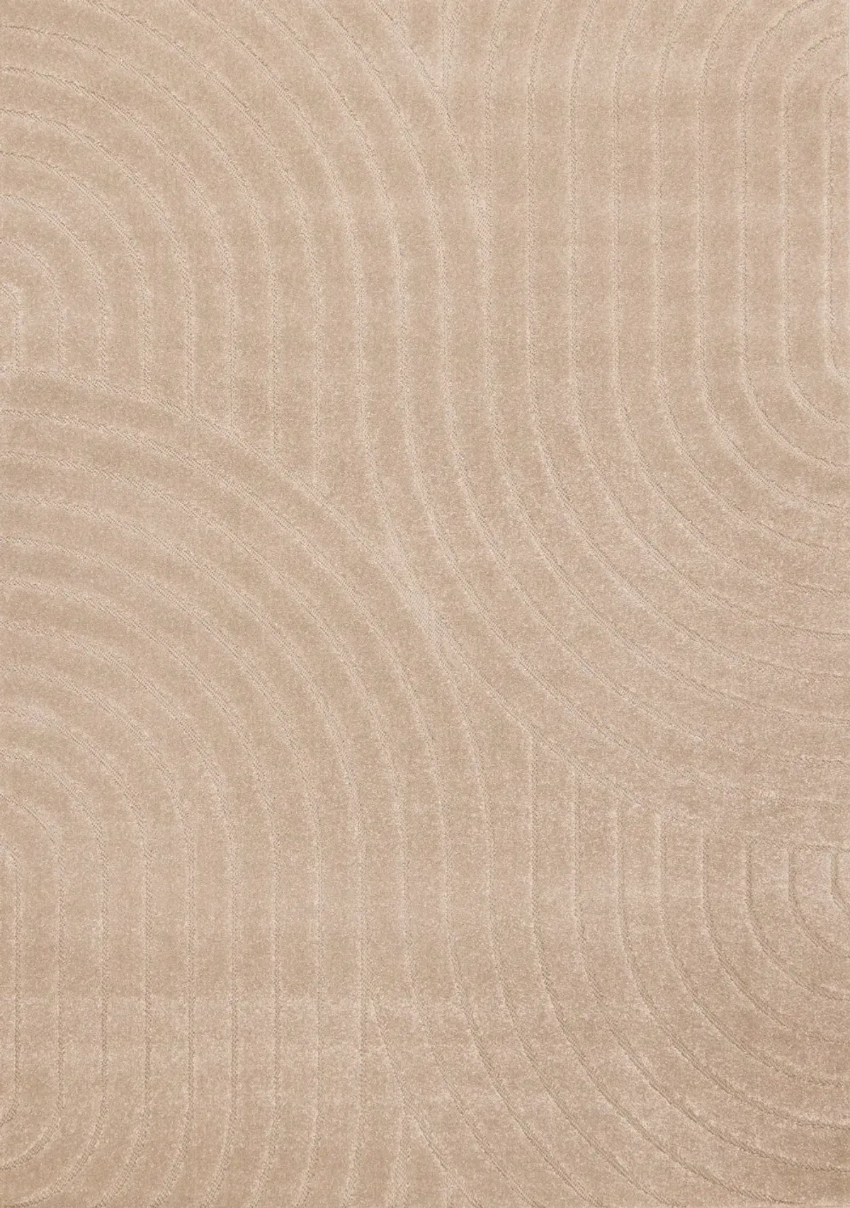 Oskar 5 x 8 Beige Curved Arches Area Rug