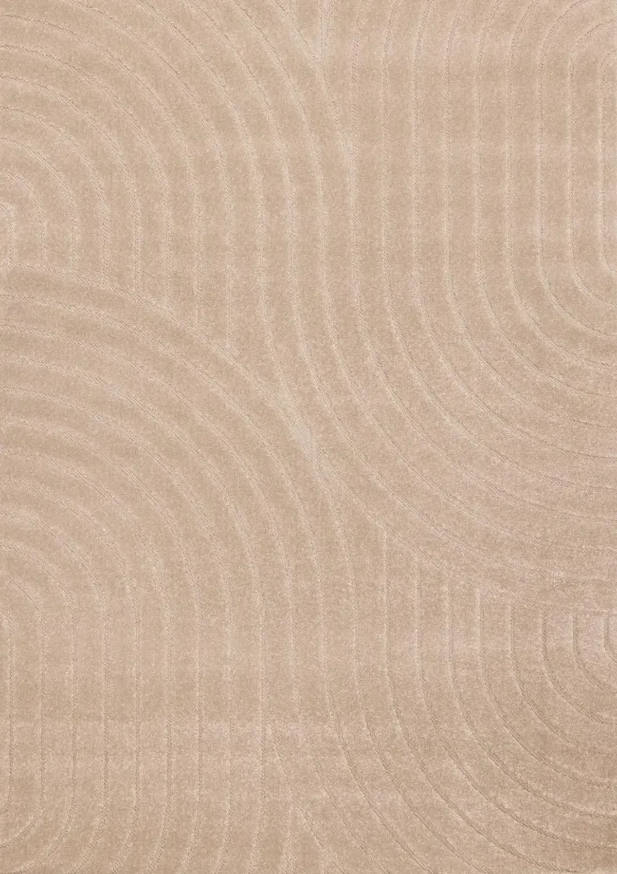 Oskar 8 x 11 Beige Curved Arches Area Rug