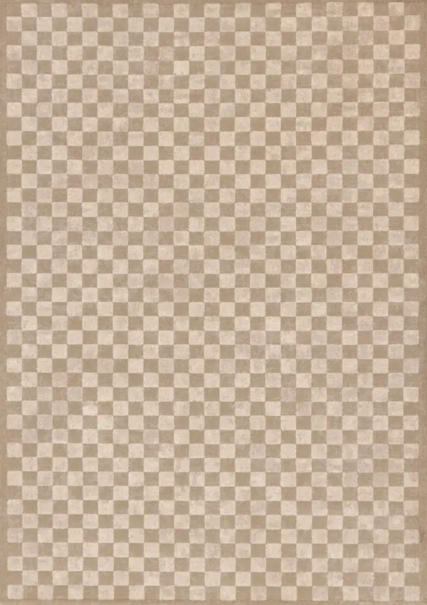 Himalaya Taupe Checkered 5 x 8 Area Rug