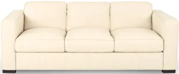 Copenhagen Off-White Leather Sofa