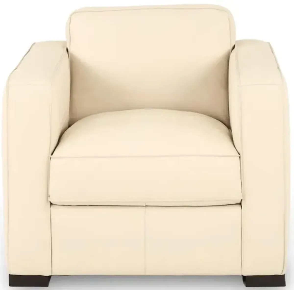 Copenhagen Off-White Leather Chair