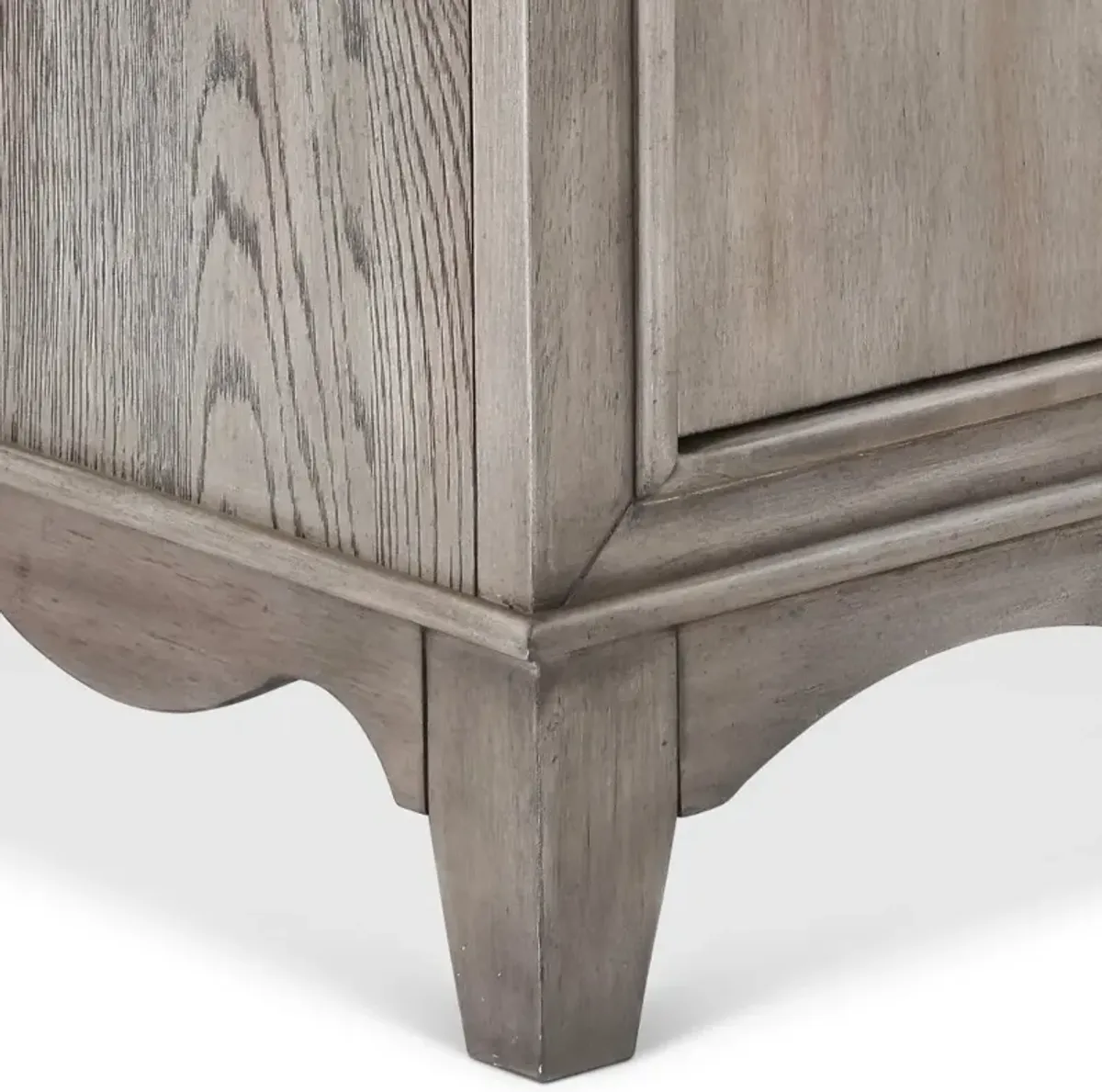 Sand Gray 2-Door Accent Cabinet