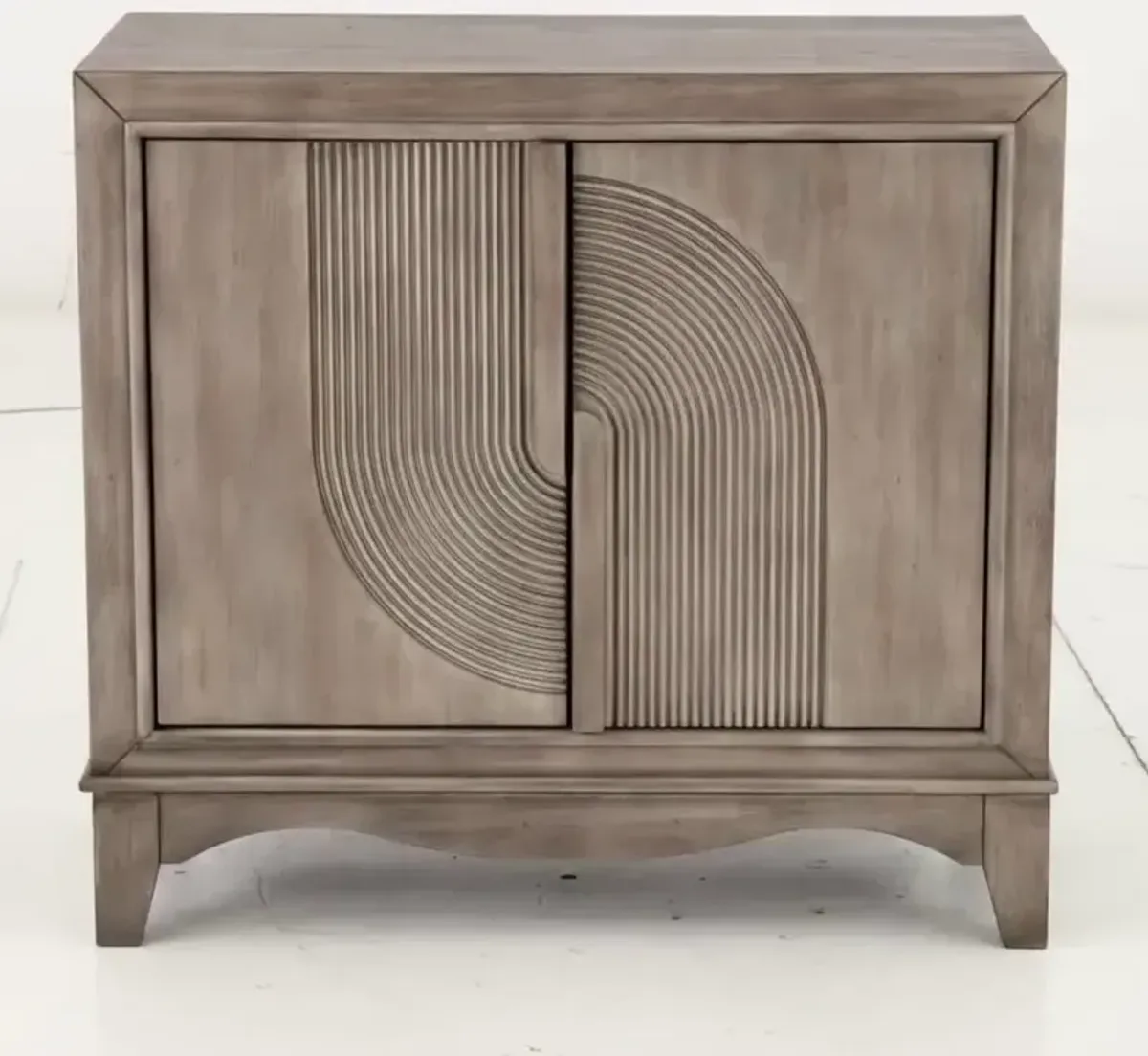 Sand Gray 2-Door Accent Cabinet