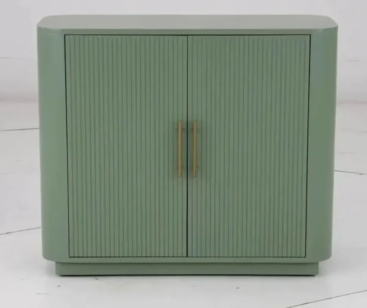 Julia Aqua Green 2-Door Cabinet