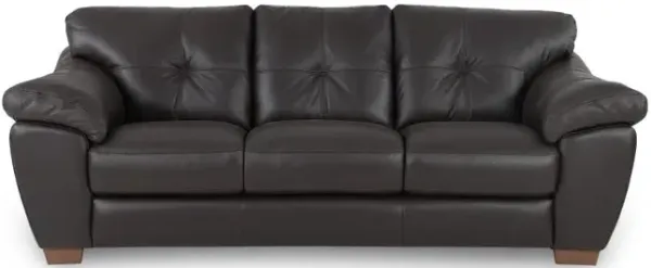 Clay Dark Brown Leather Sofa