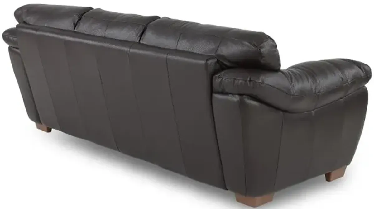 Clay Dark Brown Leather Sofa