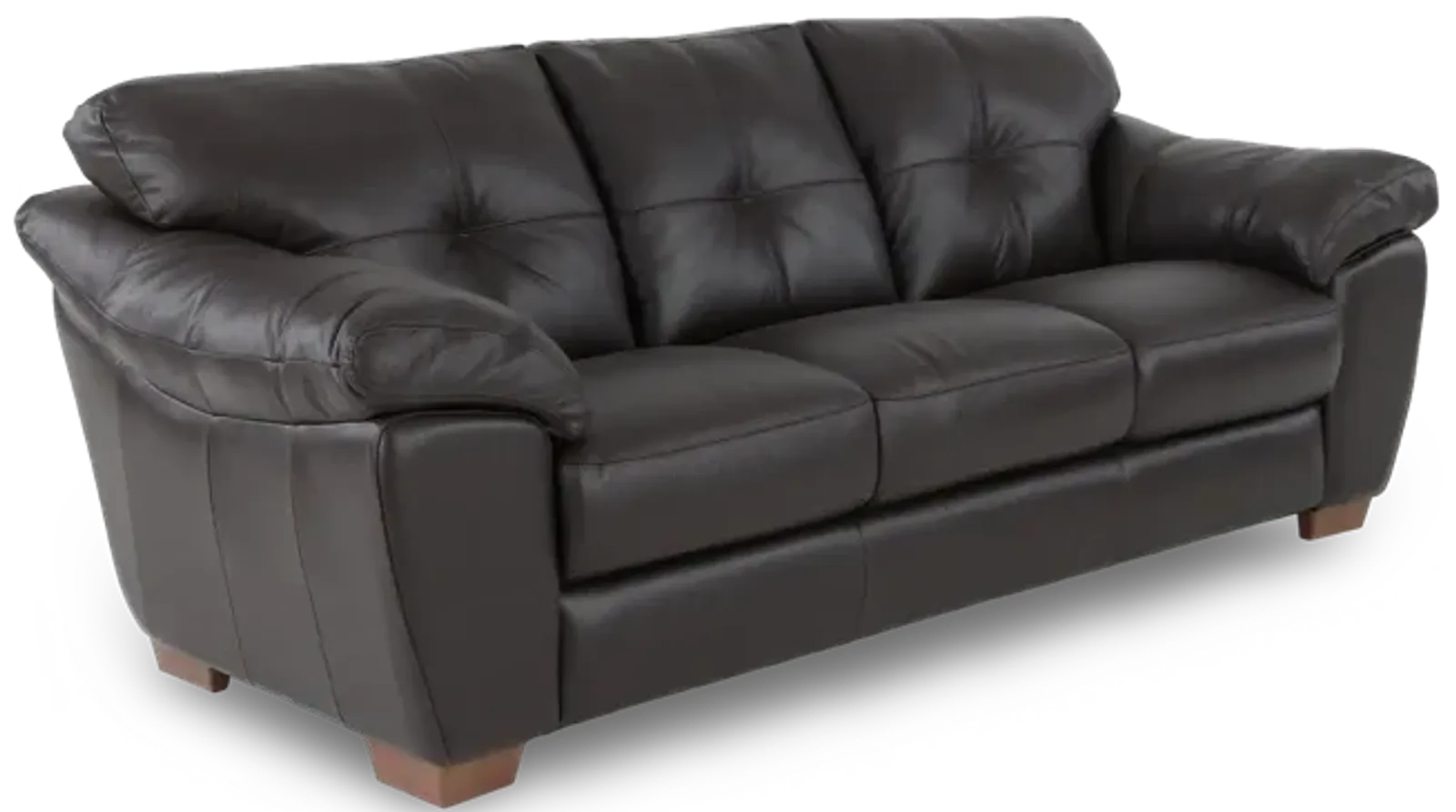 Clay Dark Brown Leather Sofa