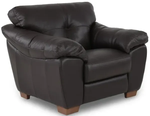 Clay Dark Brown Leather Chair