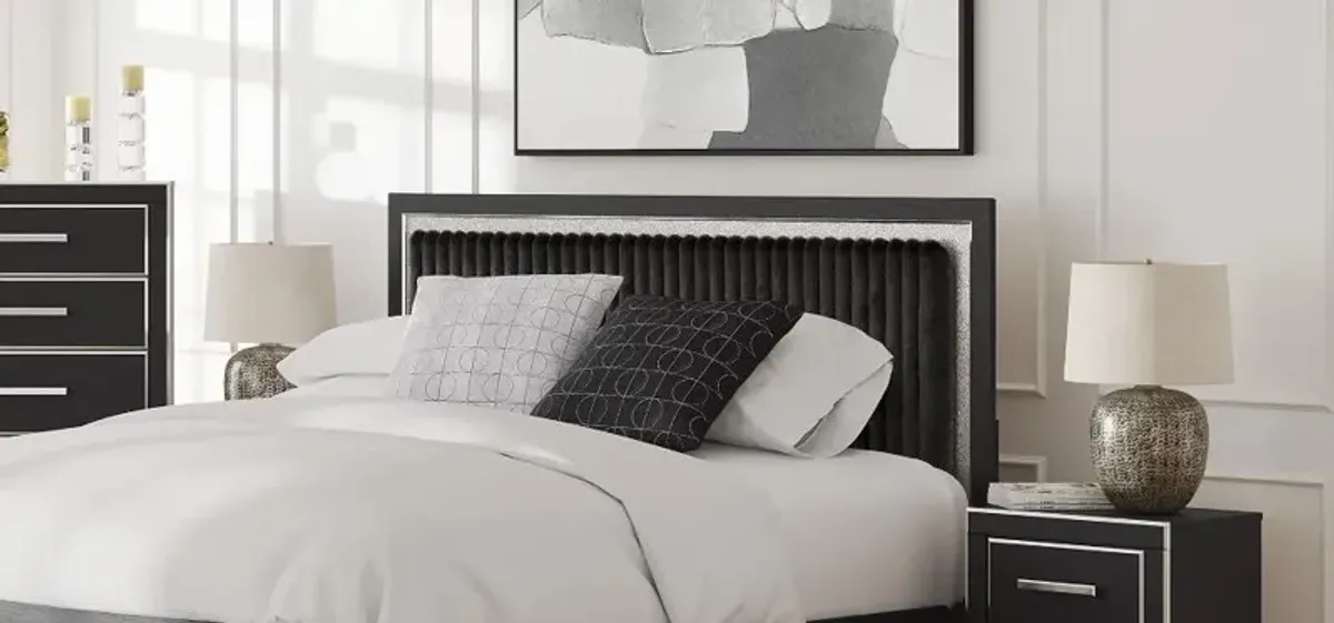 Zinus Black Sparkle Queen Headboard