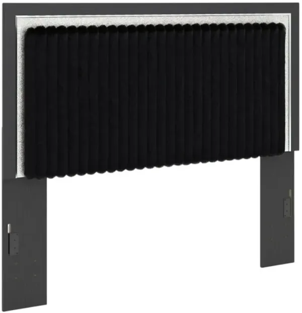 Zinus Black Sparkle Queen Headboard