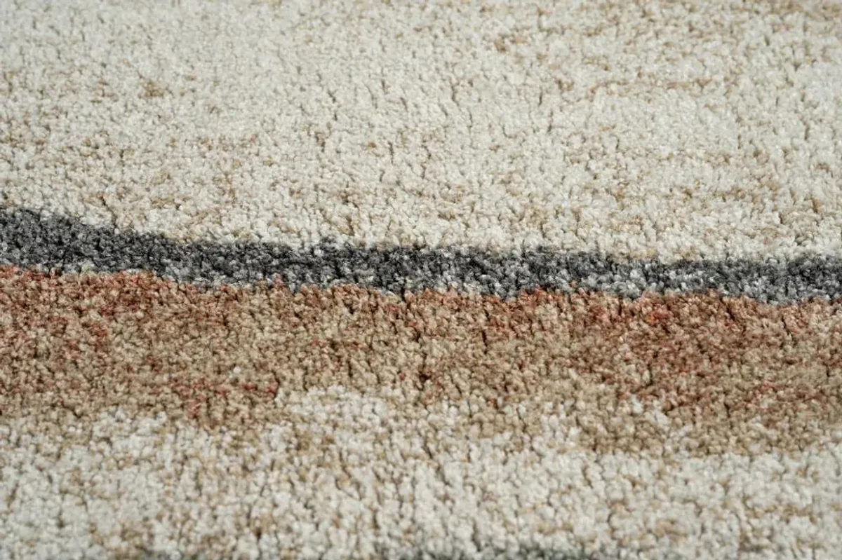 Granada 8 x 10 Rust and Sage Brush Stroke Earth Tone Area Rug