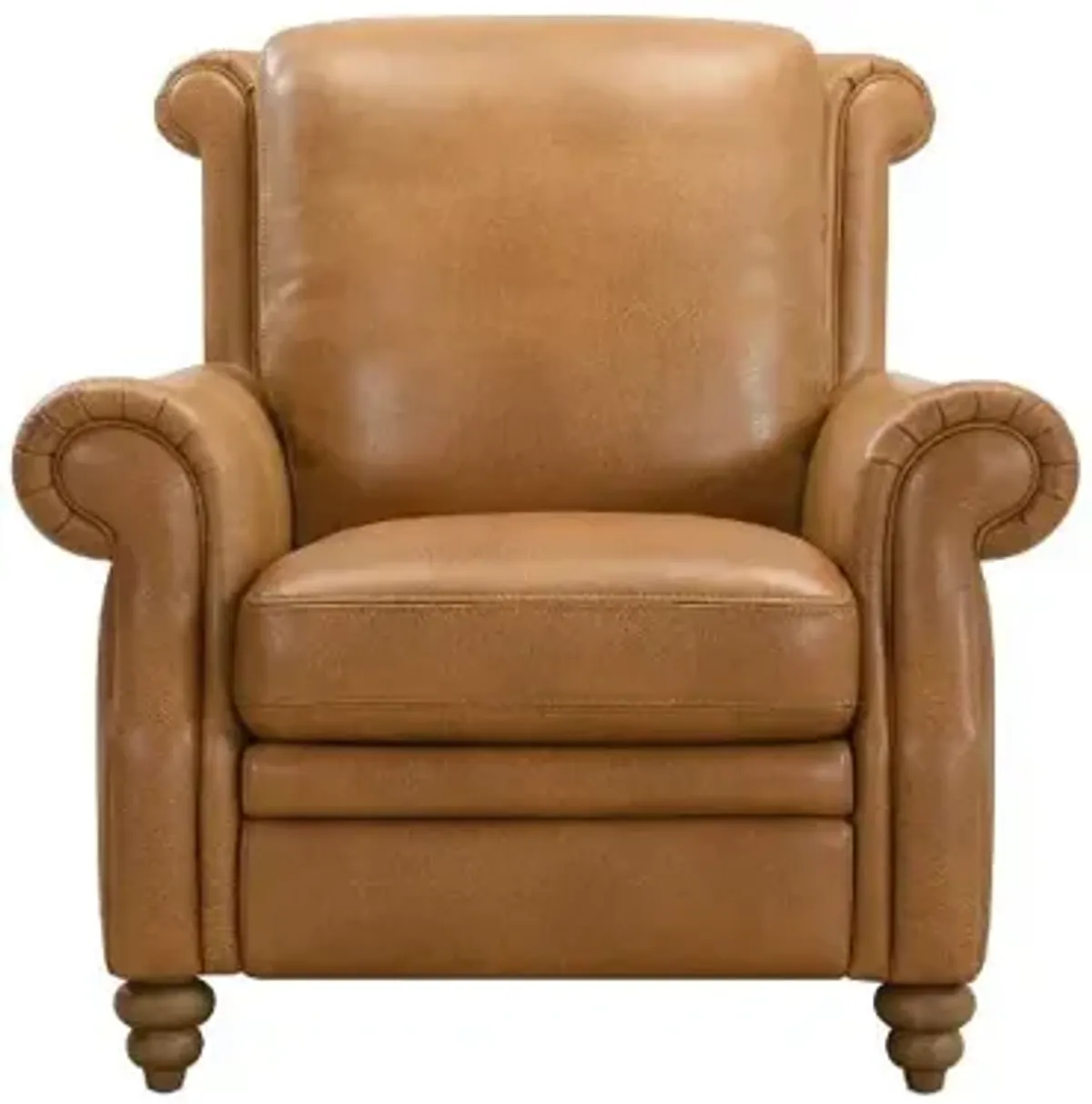 Pentos Saddle Brown Leather Power Recliner