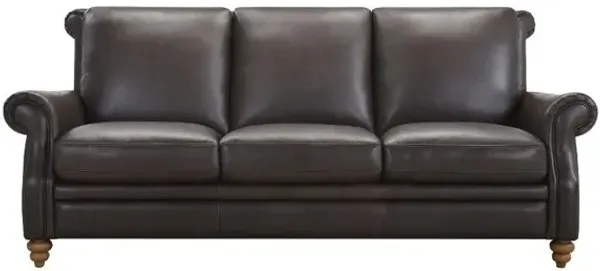 Pentos Dark Brown Leather Sofa