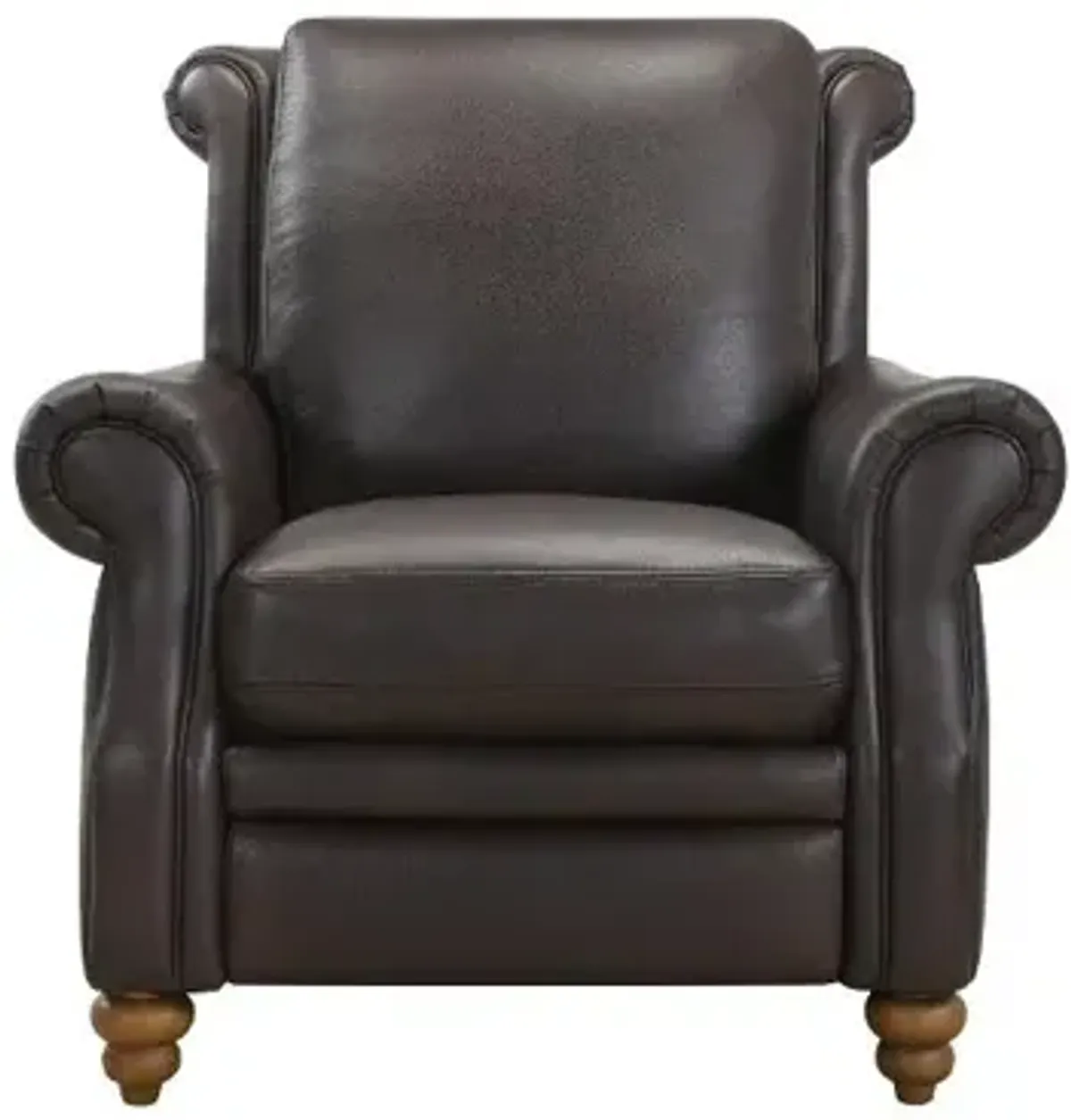 Pentos Dark Brown Leather Power Recliner