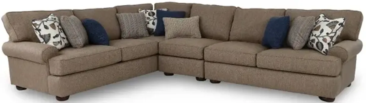 Fondren Tan 3 Piece Sectional
