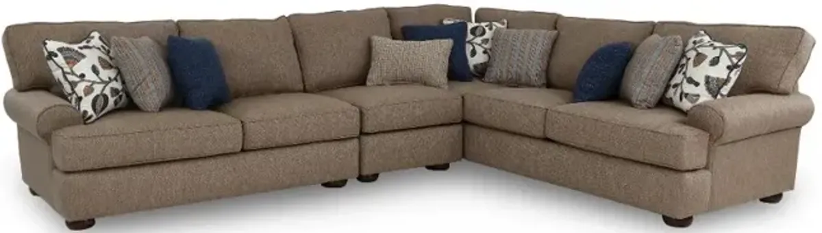 Fondren Tan 3 Piece Sectional