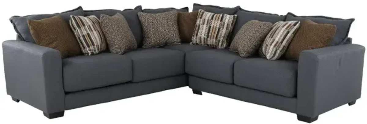 Pinnacle Gray 2 Piece Sectional