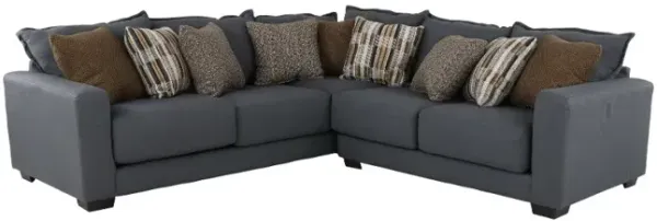 Pinnacle Gray 2 Piece Sectional