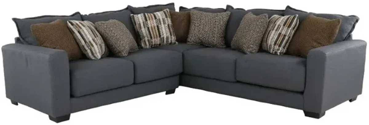 Pinnacle Gray 2 Piece Sectional