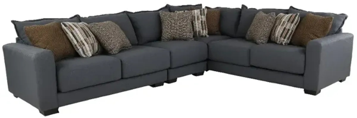 Pinnacle Gray 3 Piece Sectional