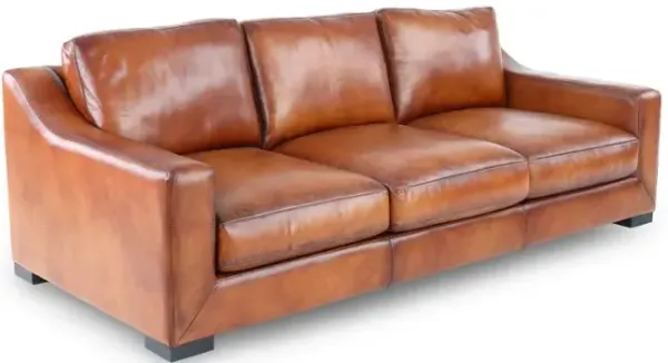 Ramba Brown Leather Sofa