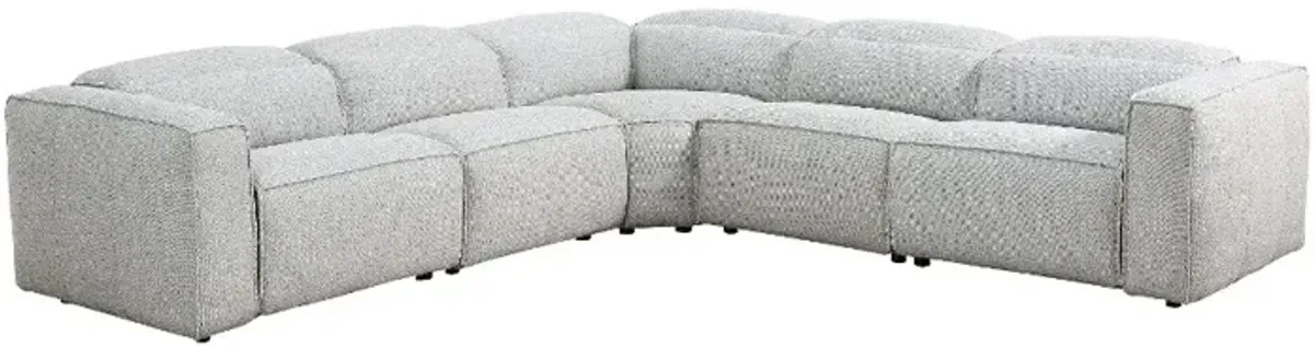 Cloud Gray 6 Piece Power Reclining Sectional