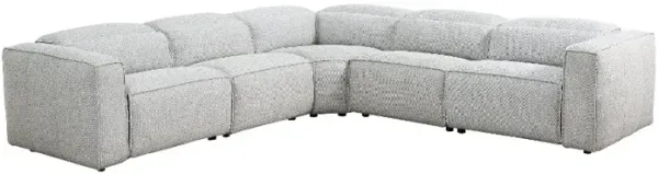 Cloud Gray 6 Piece Power Reclining Sectional