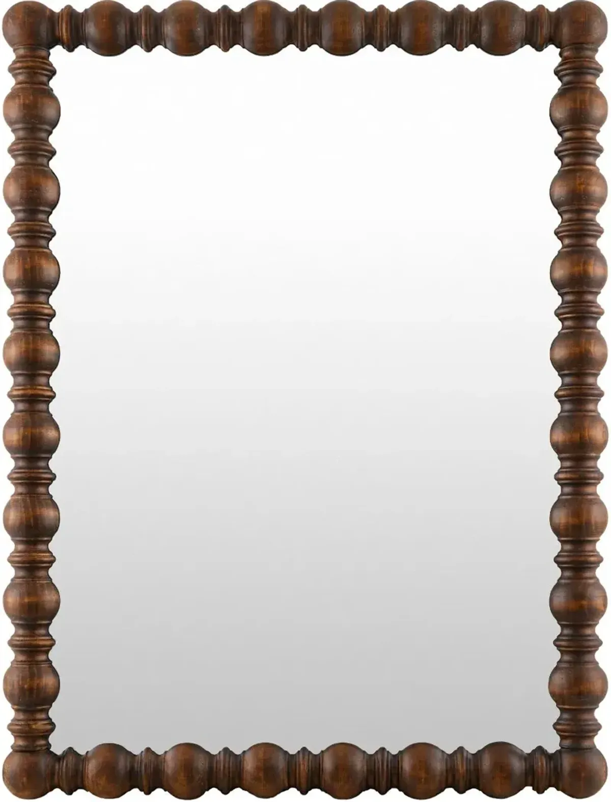 Brennan Brown Accent Wall Antique Mirror