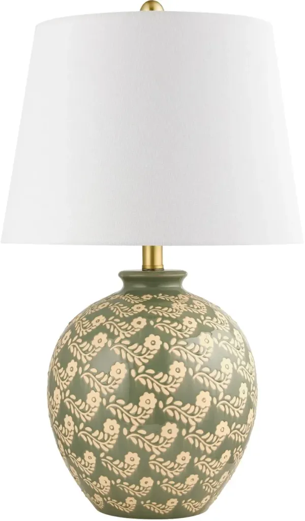 Supino Dark Green Accent Table Lamp