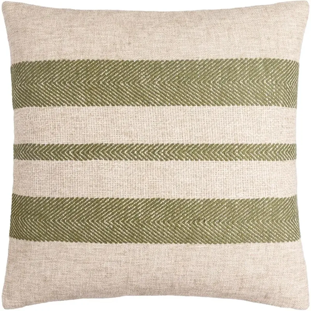 Mobley Woven Green and Beige Pillow