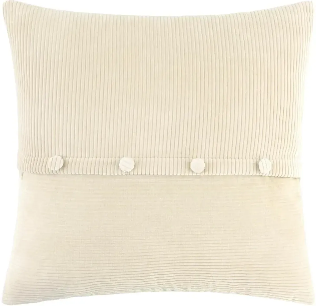 Corduroy Off White Accent Pillow