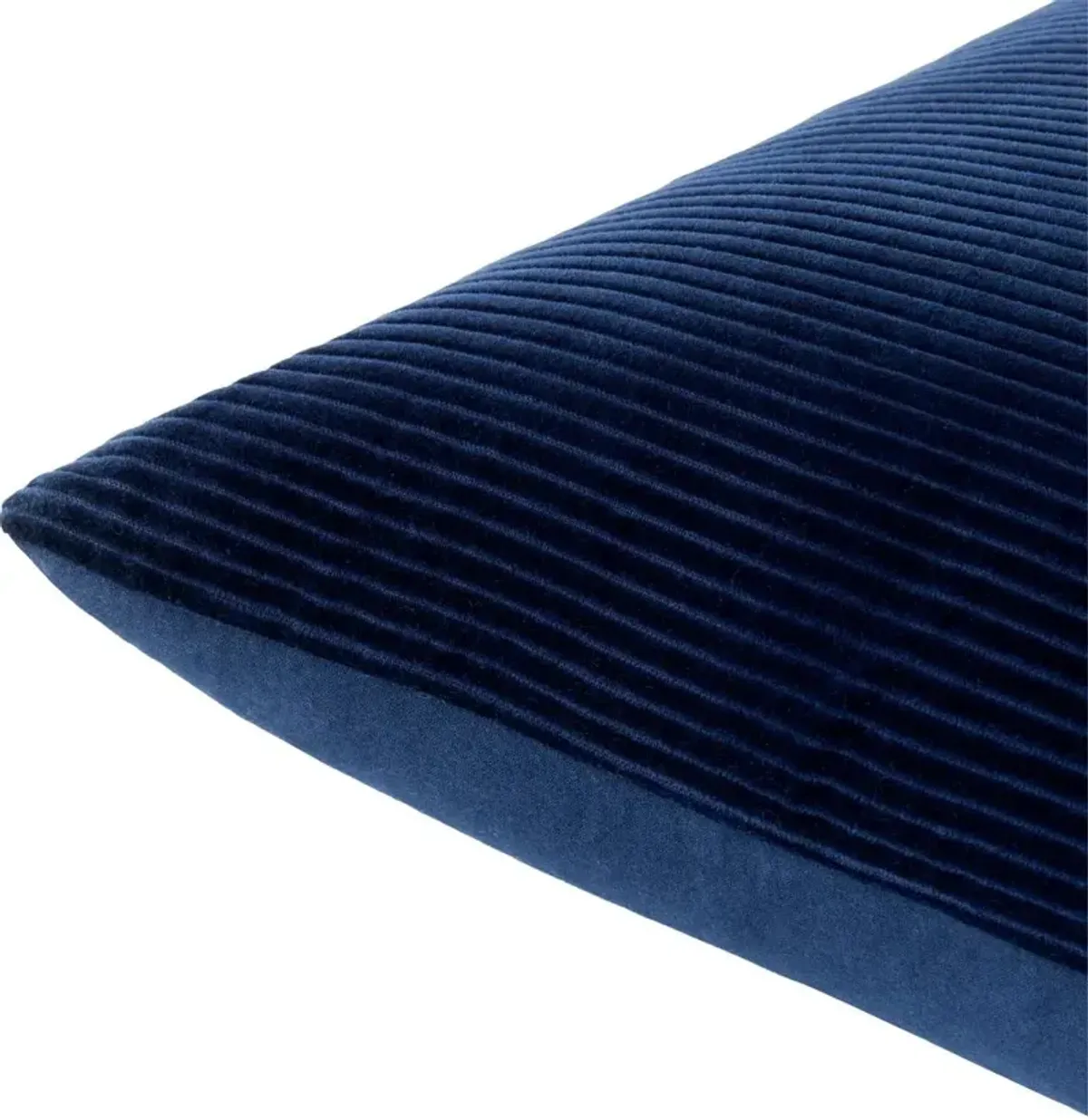 Corduroy Blue Accent Pillow