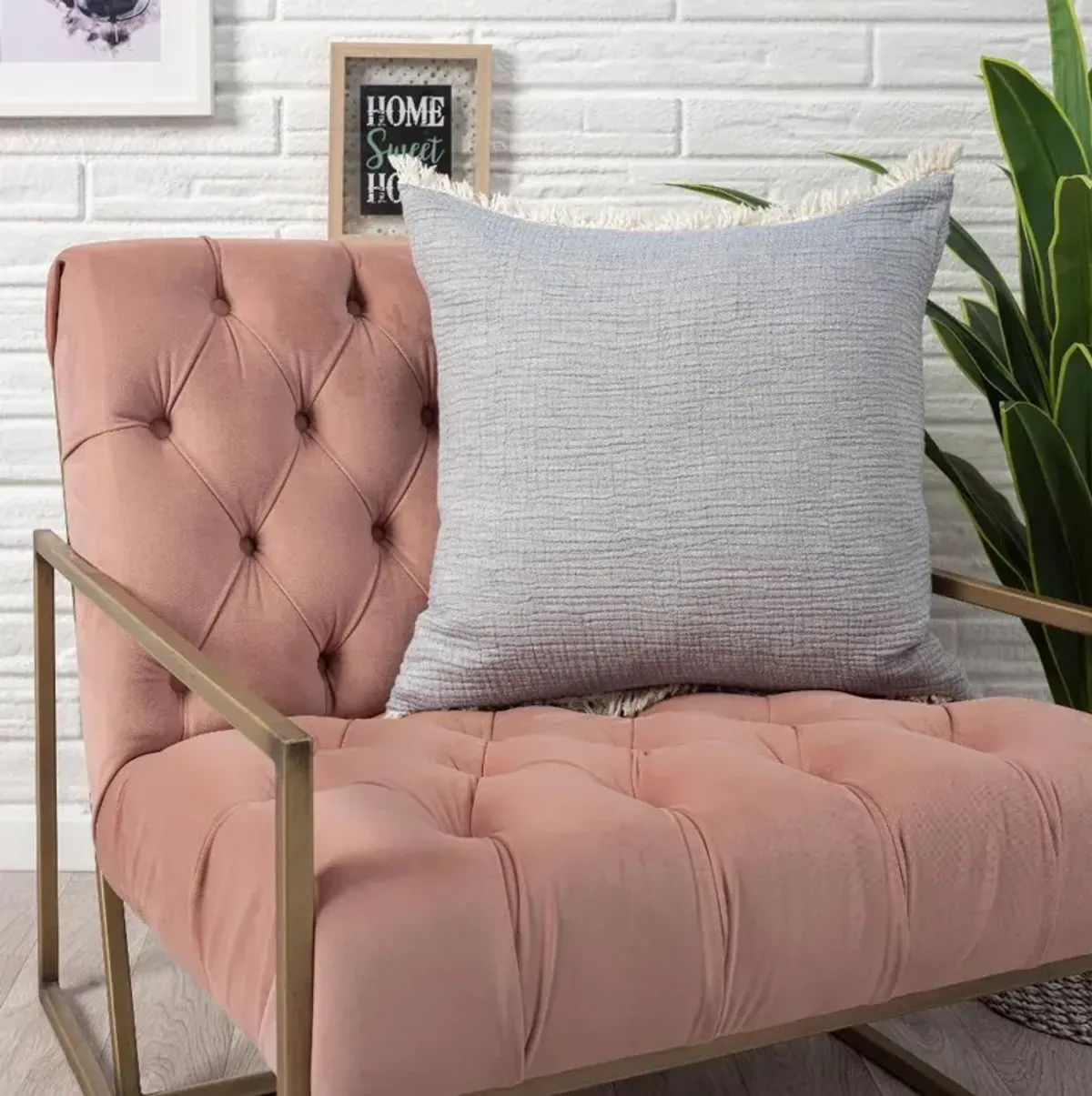 Blue Turkish Throw Pillow