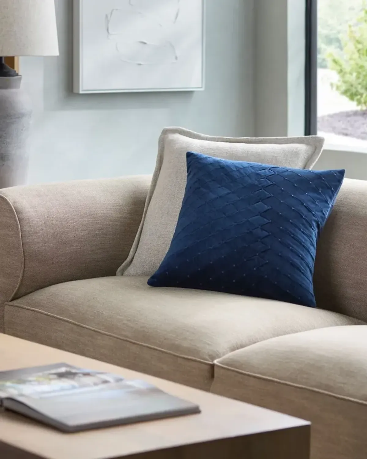 Aviana Royal Blue Accent Pillow