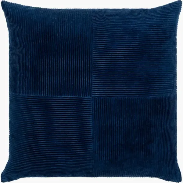 Corduroy Quarters Navy Accent Pillow