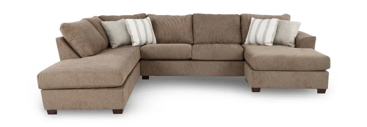 Paxton Light Brown 2 Piece Sectional
